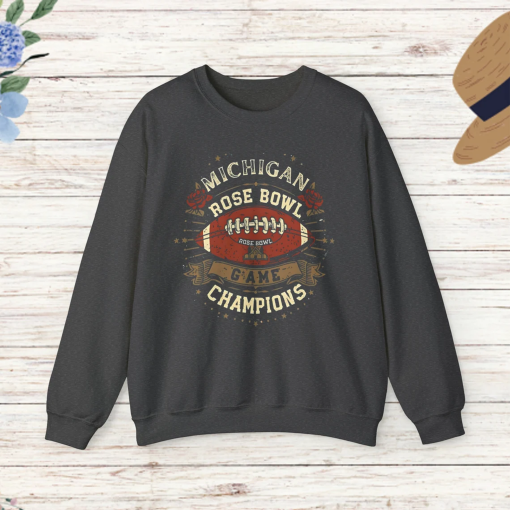 Michigan Rose Bowl Game Champions sweater Unisex, michigan rose bowl 2024, Rose Bowl Sweater,Rose Game gift, Rose Wolverines hoodie