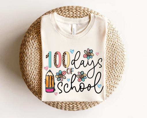 100 Days of School Shirt, 100 Day Shirt, 100th Day Of School Celebration, Student Shirt,Back to School Shirt, Gift For Teacher