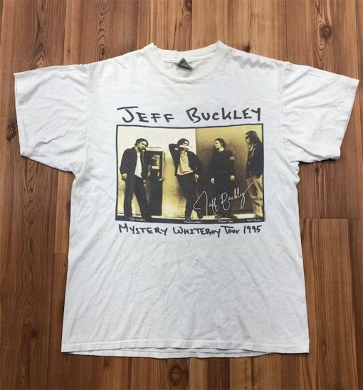 Jeff Buckley Mystery White Boy Tour 1995 Music Tour Unisex T-Shirt, Jeff Buckley Concert Graphic Shirt, Anniversary Gift for Fans