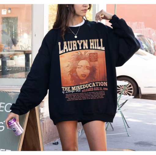 Lauryn Hill Rap Vintage Shirt, The Miseducation of Lauryn Hill Rapper 90s Sweatshirt, Lauryn Hill Album Hoodies, Lauryn Hill Tour Tee