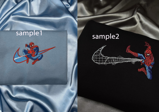 Spid.erm.an Embroidered Sweatshirt; Couple Embroidered Sweatshirt,No Way home, Miles Morales, gift for her/gift for him