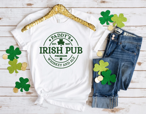 Irish Pub Shirt, Vintage Irish Shirt, Irish Birthday Gift, Personalized Irish Shirt, Retro St Patricks Day Shirt, Irish Shirt Gifts