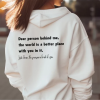 Dear Person Behind Me Hoodie, Self-Care, Mental Health Awareness, Comfort Clothing, Wellness, Empowerment, Body Positivity,