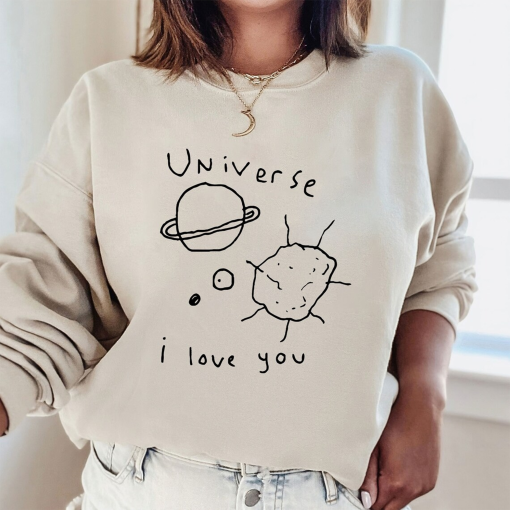 Matthew Gray Gubler T-shirt Sweatshirt Hoodie, Universe I Love You, MGG Sweatshirt, MGG Tee, MGG Tshirt, Gift For Her Him, Unisex Clothing