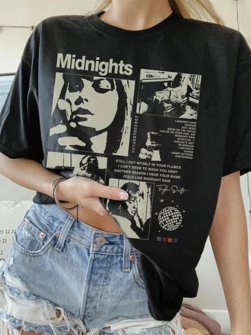 Midnigts Shirt, Swiftiee Tour Shirt, Taylorr The Eras Tour Shirt, TS The Eras Tour 2023 Midnights Shirt