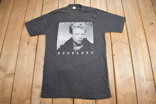 Vintage 1985 Bryan Adams Reckless Tour Band T-Shirt / Band Tee / Single Stitch / Made in USA / Music Promo / Premium Vintage