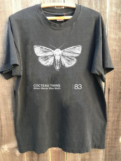 Vintage When Mama Was Moth – Cocteau Twins Aesthetic Butterfly Graphic Artwork shirt, vintage Cocteau Twins Indie band tee