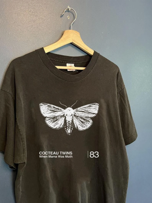 Vintage When Mama Was Moth – Cocteau Twins Aesthetic Butterfly Graphic Artwork shirt, vintage Cocteau Twins Indie band tee