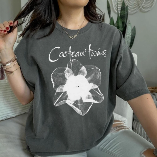 Cocteau Twins retro floral shirt, Cocteau Twins indie shoegaze shirt