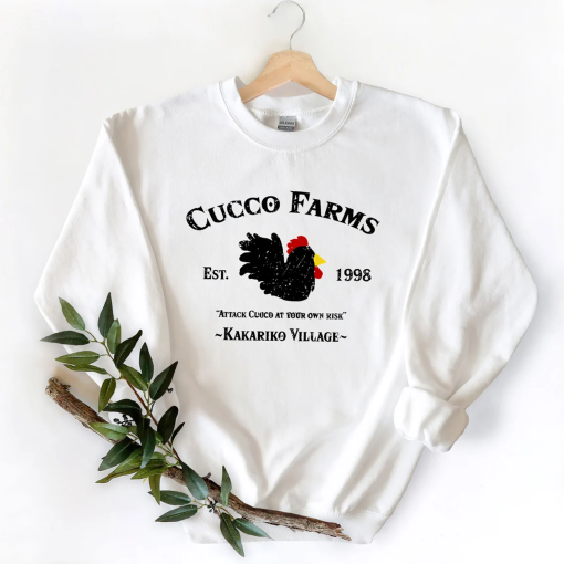 Cucco Farms T-Shirt Sweatshirt Hoodie, Link to the past shirt, Legend of Zelda Shirt, LOZ Shirt, The Hyrule Fantasy Legend of Zelda, Zelda