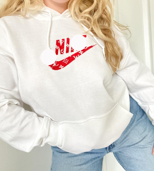 vintage nk and lv embroidered sweatshirt