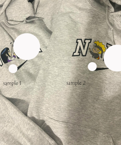 N.ar.u.to Hi.na.ta embroidered sweatshirt, Embroidered anime.