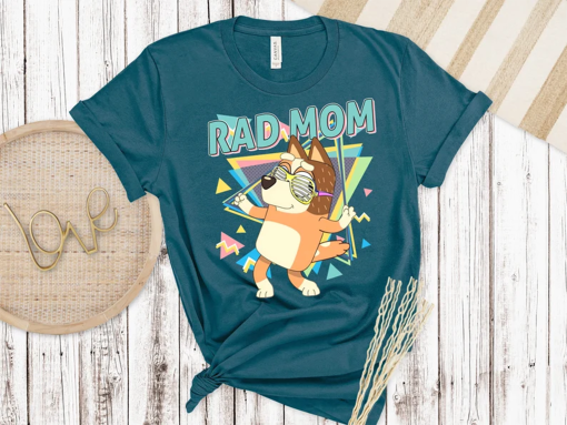 Retro Rad Mom Bluey Shirt, Retro Chilli Heeler Shirt, Mom Bluey Shirt, Chilli Heeler, Bluey Family Shirt, Bluey Cool Mom Club Shirt