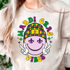 Retro Mardi Gras Sweatshirt, Mardi Gras Carnival Shirt, Women Mardi Gras Costume, New Orleans Cruise Shirt, Fleur De Lis Tee, Fat Tuesday