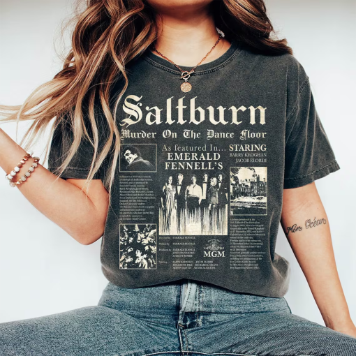 Vintage Saltburn Murder On The Dance Floor shirt, Gift for Saltburn movies Fans, The jacob elordi Merch, Movie Shirt, saltburn bathtub Shirt