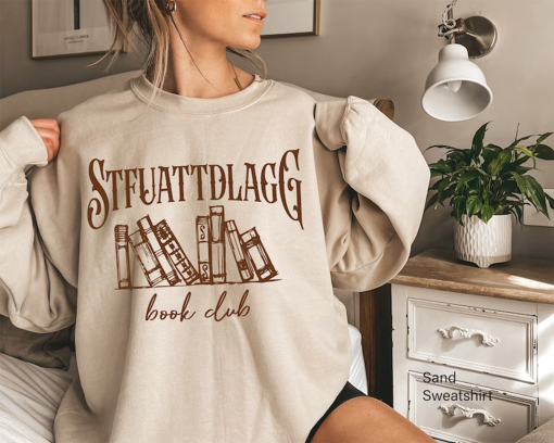 Stfuattdlagg Book Club Sweatshirt, Book Lover Hoodie For Women, Smut Reader Shirt, Booktok Merch Sweater, Gift For Bookish Girl