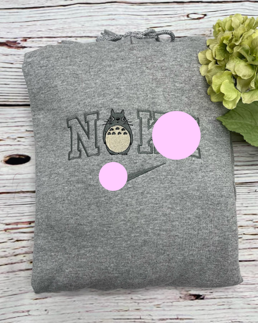 Cute Totoro! Embroidered Crewneck | A.nime Themed Sweatshirt, Pullover, Gift