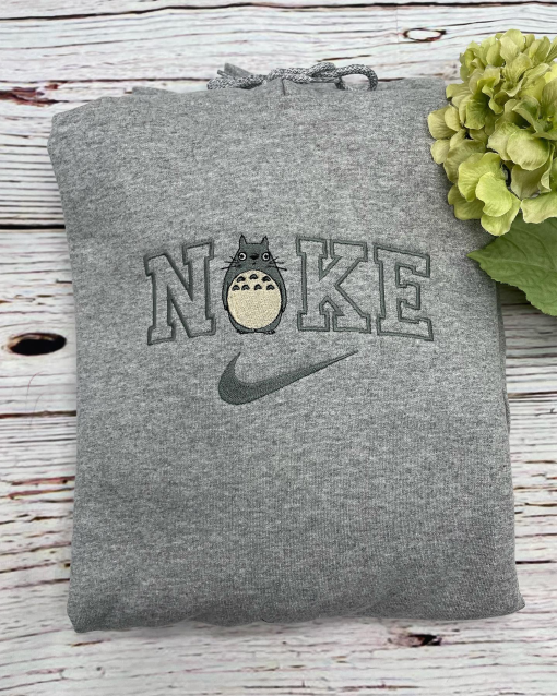 Cute Totoro! Embroidered Crewneck | A.nime Themed Sweatshirt, Pullover, Gift