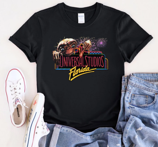 Universal Studios Florida Tee, Vintage 90s E.T , Vtg ET Movie Film Promo Shirt, Back To The Future Movie Tee Shirt, 90s Retro, Unisex Shirt