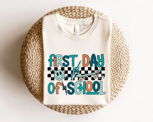 First Day of School Shirt – Happy First Day of School Shirt – Teacher Shirt – Teacher Life Shirt- School Shirts – 1st Day of School Shirt