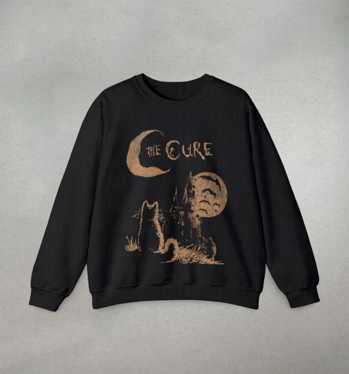 The Cure Cat Sweatshirt, 90s Alt Indie Rock, Unisex Sweatshirt, Music Lover Gifts, Trendy Sweatshirts, Cute Sweatshirts, The Cure Shirt