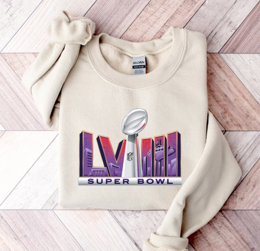 Superbowl Sweatshirt Las Vegas 2024 LVIII NFL Football Shirt A2224