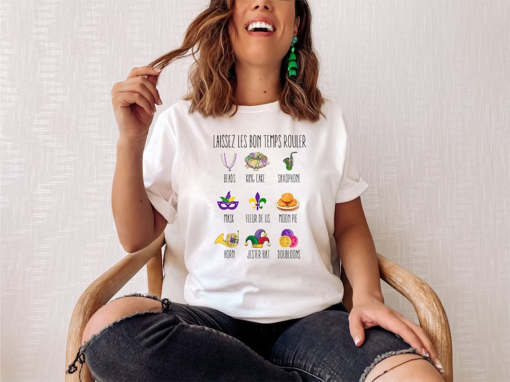 Laissez Les Bon Temps Rouler shirt, Mardi Gras Shirt, Fleur de lis Shirt, Fat Tuesday Shirt, Flower de Luce Shirt, Louisiana Shirt 2024