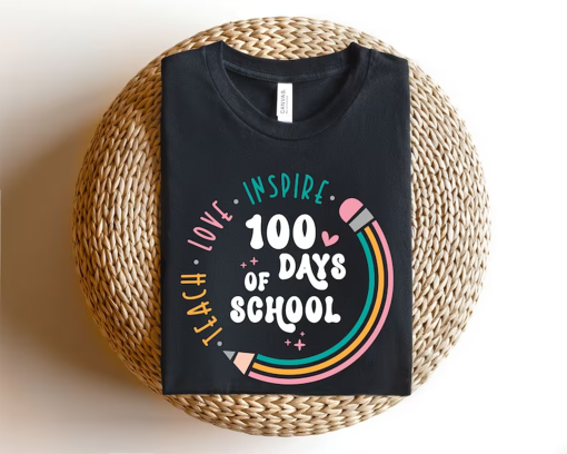 100 Days of School Shirt, 100 Day Shirt, 100th Day Of School Celebration, Student Shirt,Back to School Shirt, Gift For Teacher