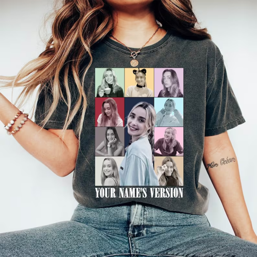 Custom Eras Tour Shirt, Personalized Your Image Eras Tour Shirt, Personalized Eras Tour Shirt, Customized Vintage Shirt, Change Your