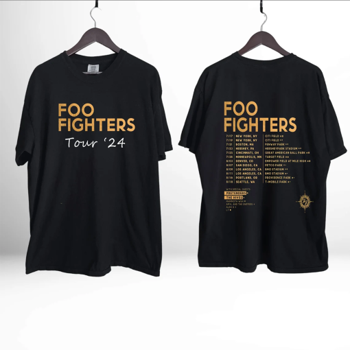 Foo Fighters 2024 Tour Shirt, Everything or Nothing at All Tour Shirt, Foo Fighters Tour Shirt 2024 Concert