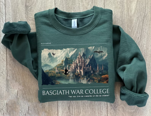 Fourth Wing Sweatshirt (OFFICIALLY LICENSED) Basgiath War College Sweatshirt, Fourth Wing Merch, Fourth Wing Shirt, Fourth Wing Basgiath