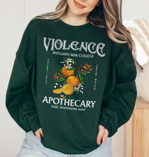 Violet Sorrengail Apothecary Shirt, Basgiath War College Merch, Book Lover, Fourth Wing Shirt, Quadrant Shirt, Bookish Sweatshirt PA098