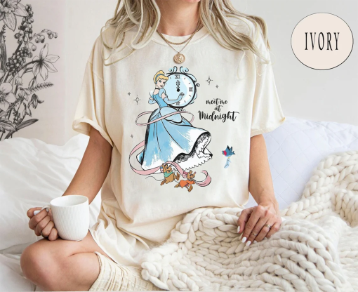 Cinderella Meet Me at Midnight Shirt, Cinderella Shirt, Princess Cinderella Shirt, Cinderella Mice Shirt, Midnights Princess