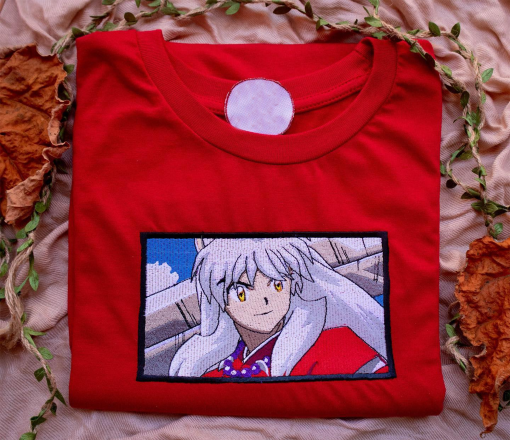 Anime Shirt, Anime T-shirt, Anime Sweatshirt , Anime Lovers Shirt, Graphic Anime Tee, Inu.yasha Embroidered sweatshirt