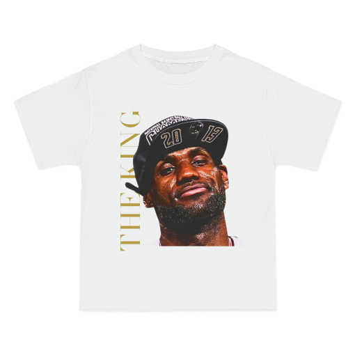 LeBron James Graphic Beefy T-Shirt – The King Graphic Tee – LeBron James T-Shirts