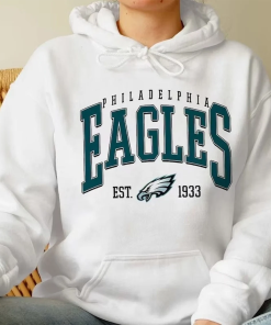 Vintage Style Philadelphia Eagles Football Unisex Crewneck…