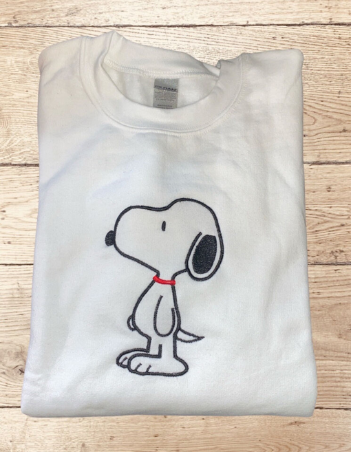 Snoopy PEANUTS Sweatshirt Unisex Size Small Embroidered