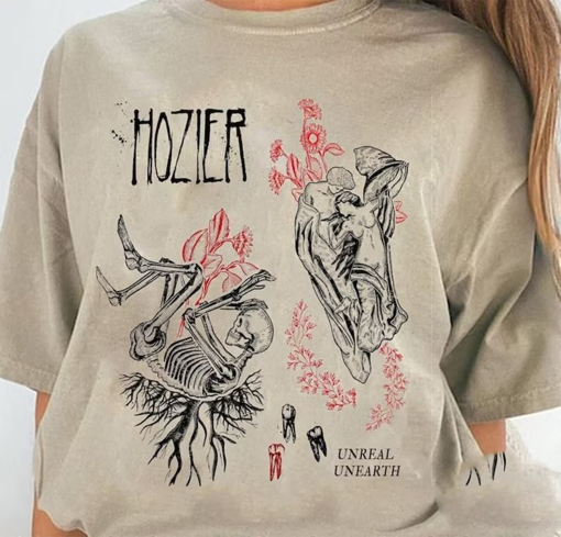 Vintage Hozier Unreal Unearth Shirt Sweatshirt Hoodie, Music No Grave Can Hold My Body Down Shirt Gift for Hozier Fan, Unreal Unearth Album