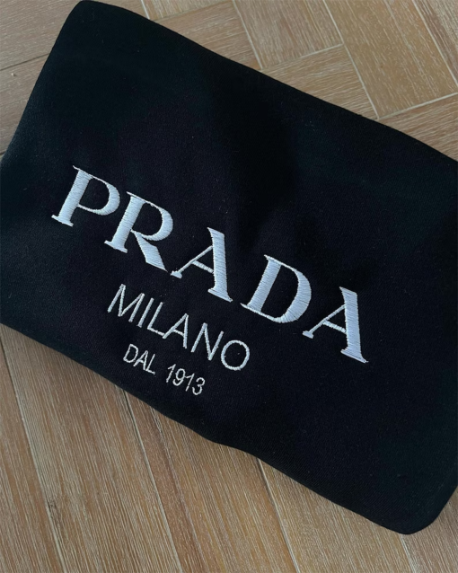 P.R.A.D.A Embroidered sweatshirt and Hoodie