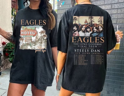 Eagles The Long Goodbye 2024 Tour Shirt, The California Concert T-shirt, Music Tour 2023 Shirt, The Eagles Band Fan T Shirt