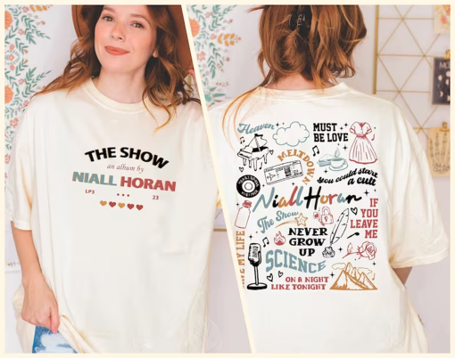 Niall Horan 2 Side Tshirt, The Show Album Track List 2 Sides Sweatshirt, Niall Horan The Show 2023 Shirt, Niall Horan Music Tour Shirt