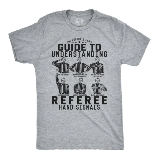 Sarcastic Football Shirt, Football Lovers Gifts, Funny Football Tee, Sunday Funday Shirt, Referee Hand Signals, Funny Football Shirts