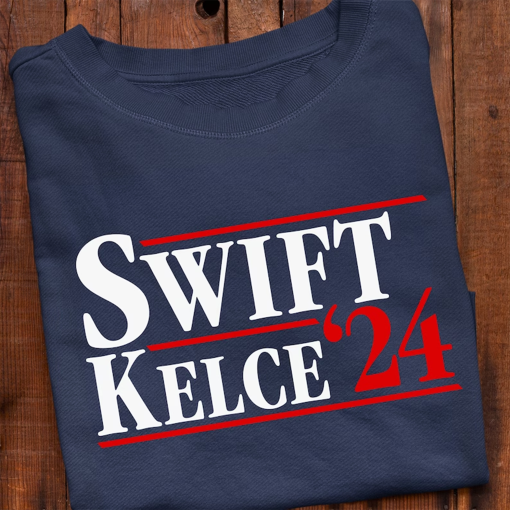 Swift Kelce 2024 Sweatshirt, Taylor Swift Travis Kelce Football Era Crewneck, Kansas City Chiefs Fan Gear, Swiftie Eras NFL Merchandise Top