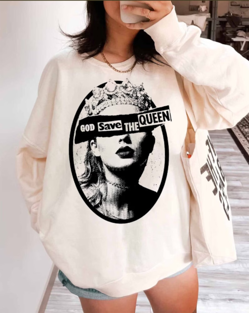 God Save The Queen Shirt, God Save The Queen TS Shirt, Tayl0r Swiftie Shirt, Taylor Eras Tour Shirt, Swities Shirt, Swifties Fan Gifts