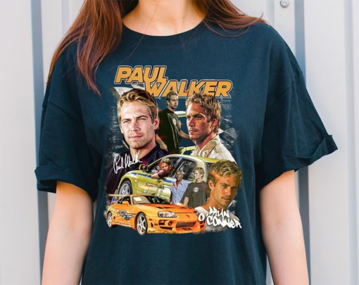 Paul Walker Bootleg shirt Vintage 90s shirt style Fast & Furious Graphic Paul Walker shirt Custom Bootleg shirt Gift for him Paul Walker fan