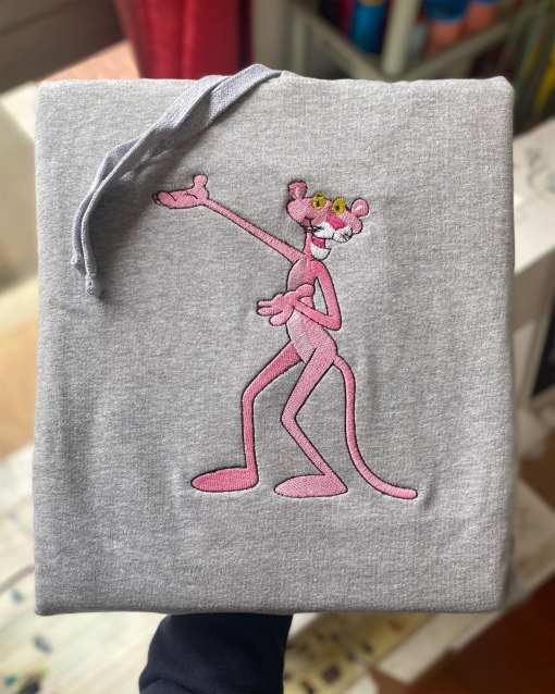 Pink Panther Embroidered sweatshirt Hoodie