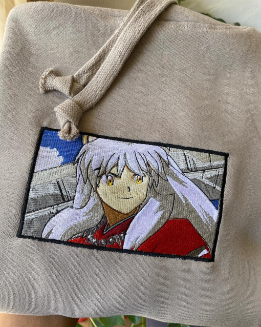 inuya.sha hoodie embroidered custom anime