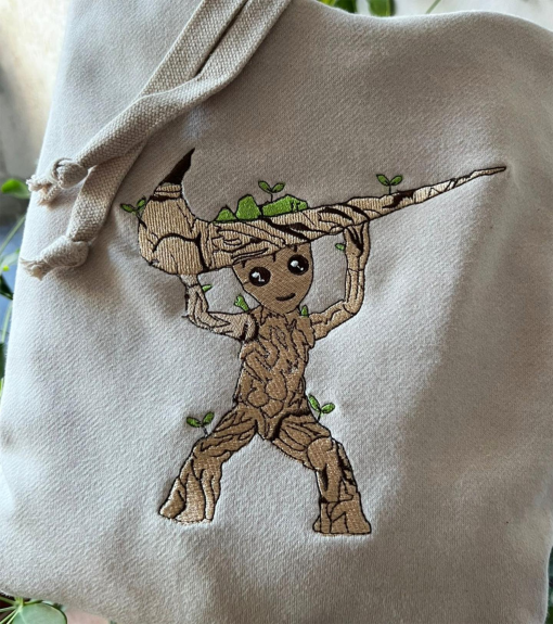 Inspired Guardians of the galaxy embroidered sweatshirt, I am groot embroidered sweatshirt, I am groot tshirt, guardians of the galaxy shirt