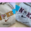 Si//mba & N//ala Couple Embroidered Sweatshirt, Cartoon Embroidered Crewneck, Anniversary Embroidered T Shirt Sweatshirt Hoodie