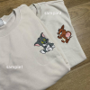 Custom Couple S..i.m.b//a And N.a.l//a The L.i.on K/i/ng Embroidered Sweatshirt, Custom Valentine Embroidered Gift, Valentine’s Day Gift